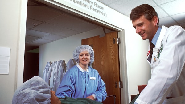 Healthcare professionals providing patient-centred care